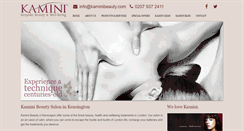Desktop Screenshot of kaminibeauty.com